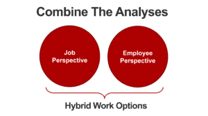 Hybrid work option combine the analyses